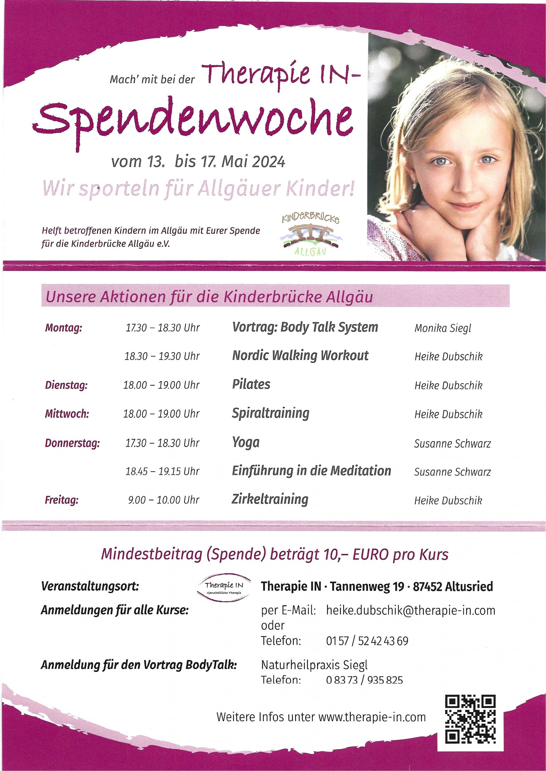Flyer Spendenwoche 1 Flyer Spendenwoche 1