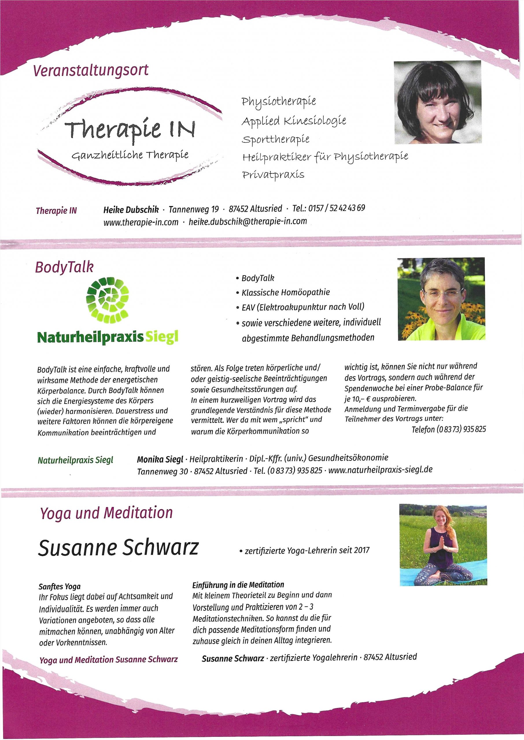 Flyer Spendenwoche 2 Flyer Spendenwoche 2